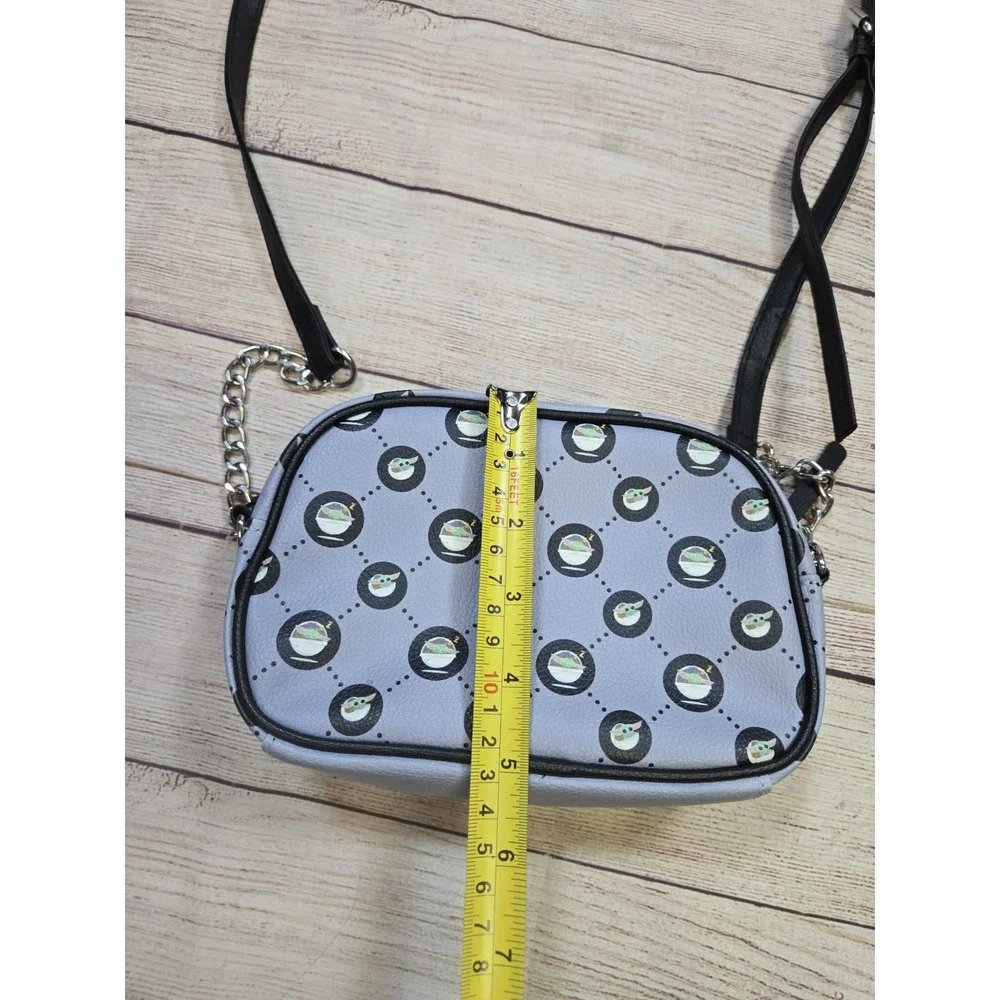 Star Wars Grogu All over print small Purse Zipper Gray Baby Yoda - Picture 4 of 10
